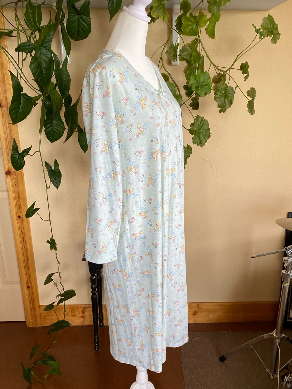 Disney Tinker Bell Nightgown Fairy Cottage Pajama Dress L 12/14 - Picture 6 of 12